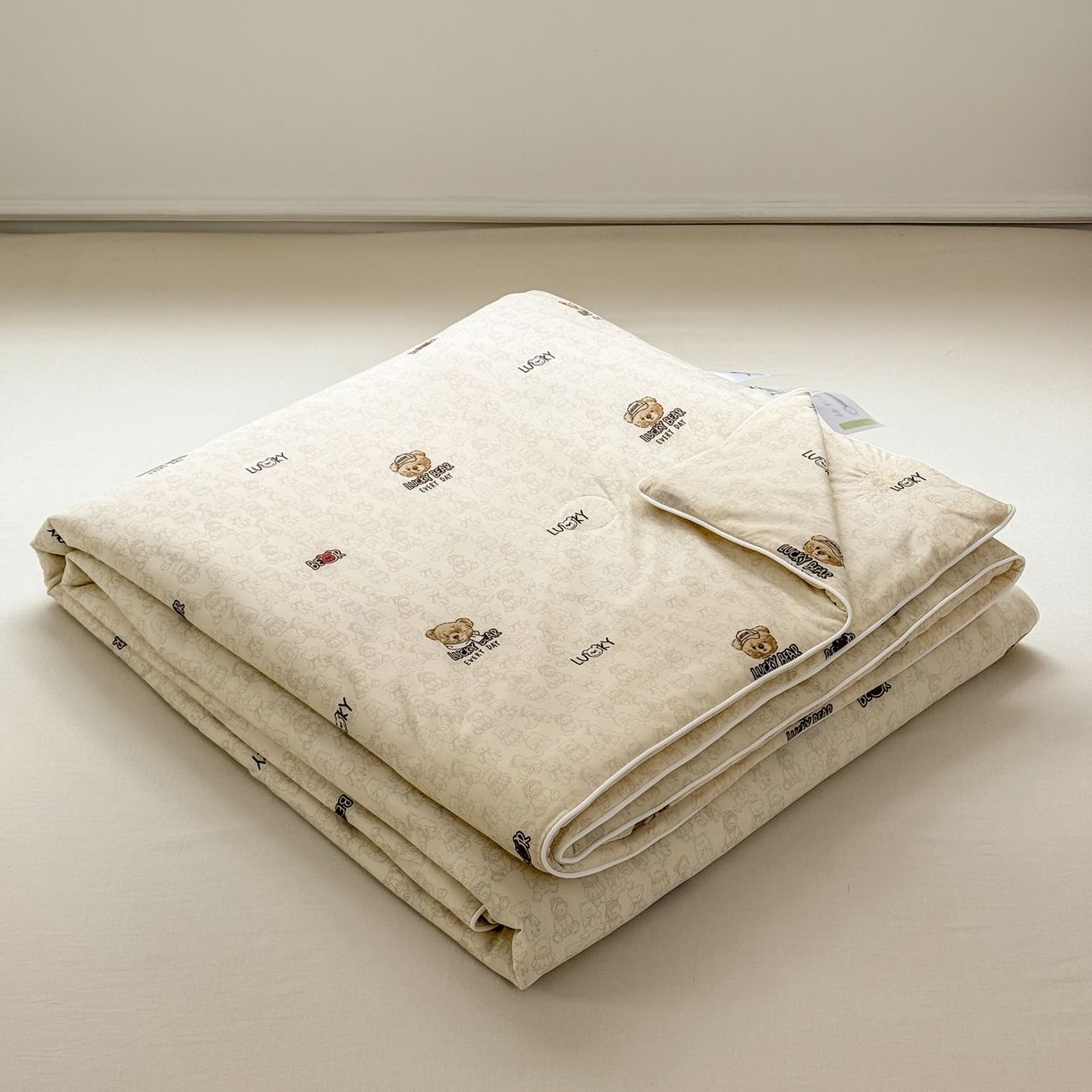 91家纺网 家纺一手货源 找家纺 雯雨家纺 2026新款A类凉感丝夏被夏凉被空调被 小熊派对