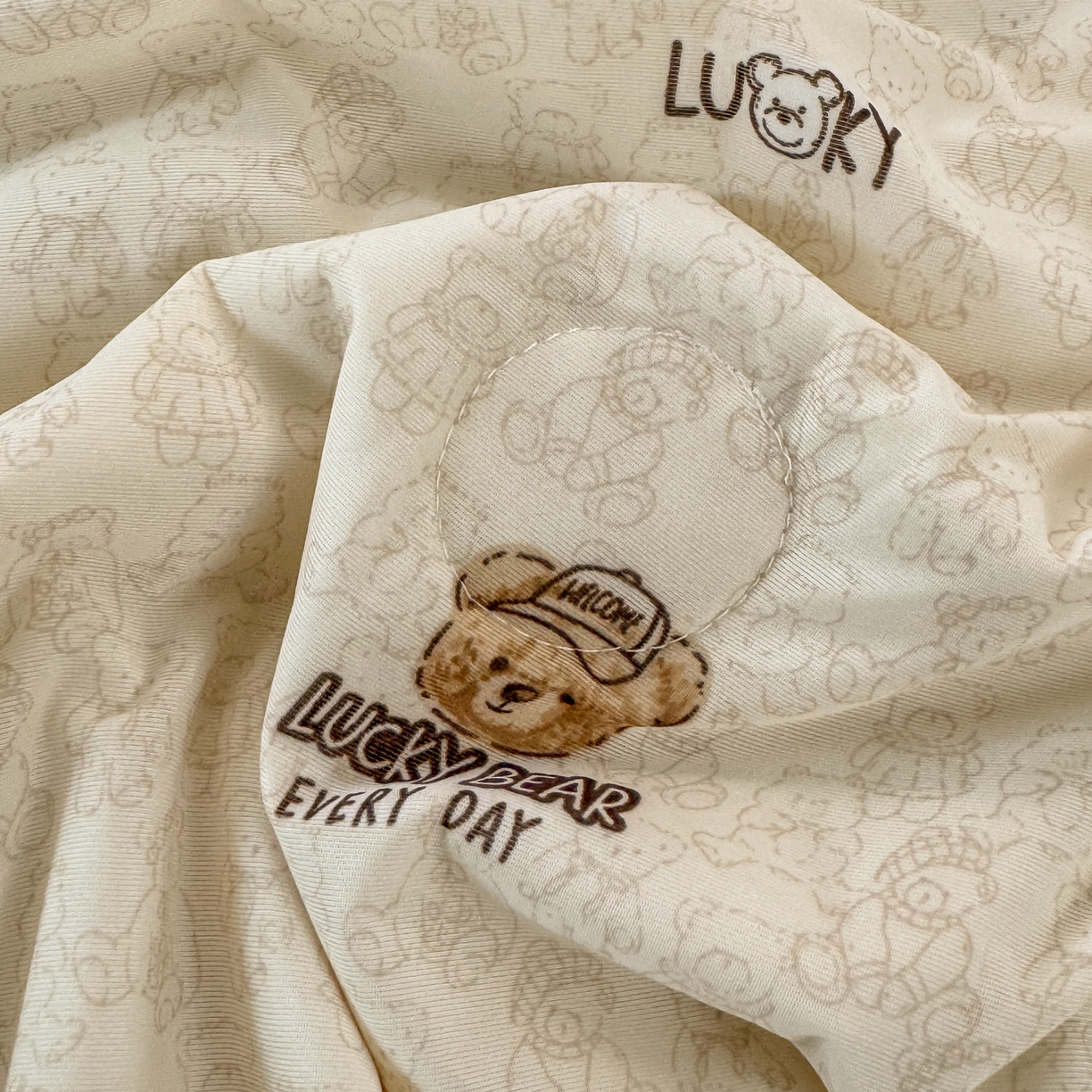 91家纺网 家纺一手货源 找家纺 雯雨家纺 2026新款A类凉感丝夏被夏凉被空调被 小熊派对