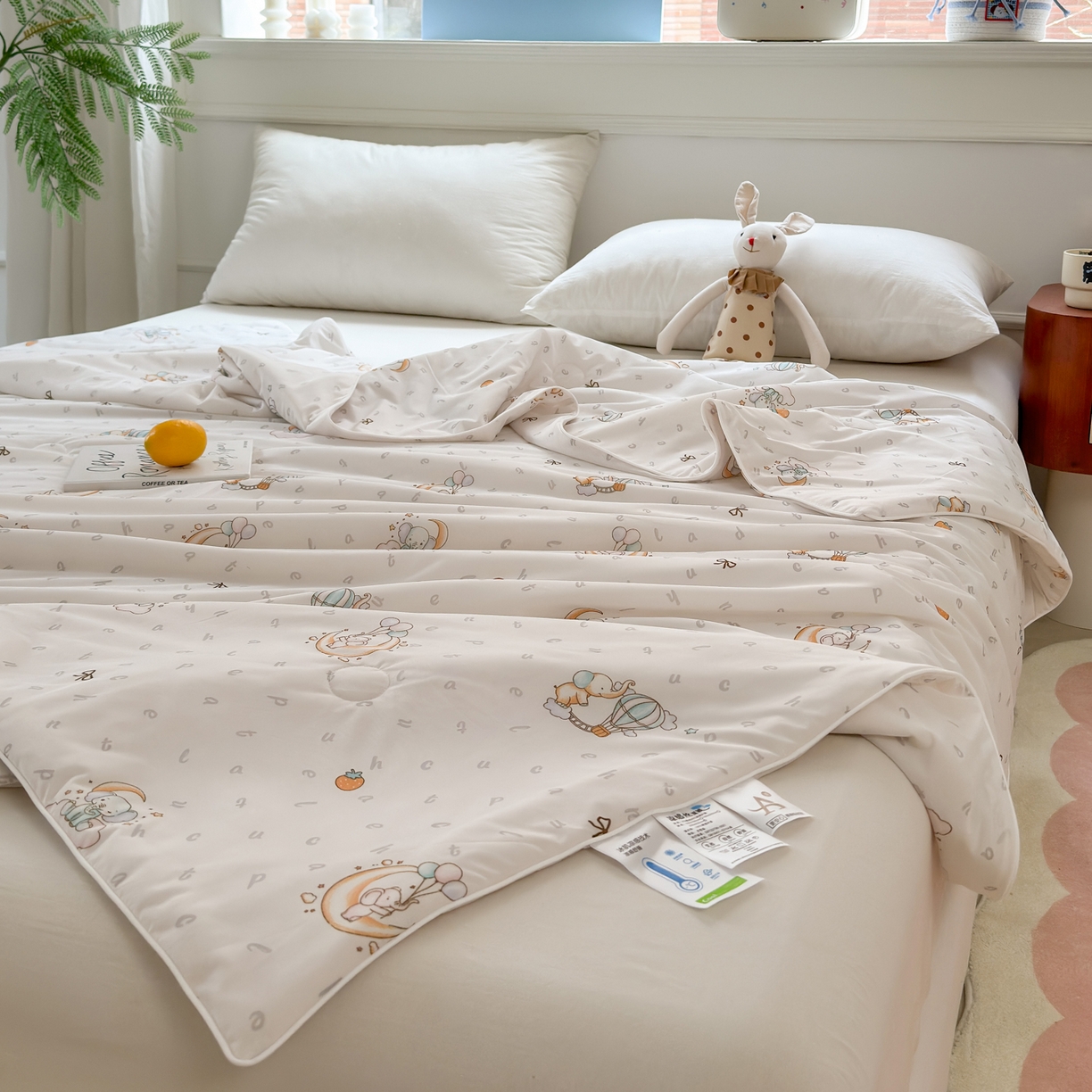 91家纺网 家纺一手货源 找家纺 雯雨家纺 2026新款A类凉感丝夏被夏凉被空调被 星月枕梦