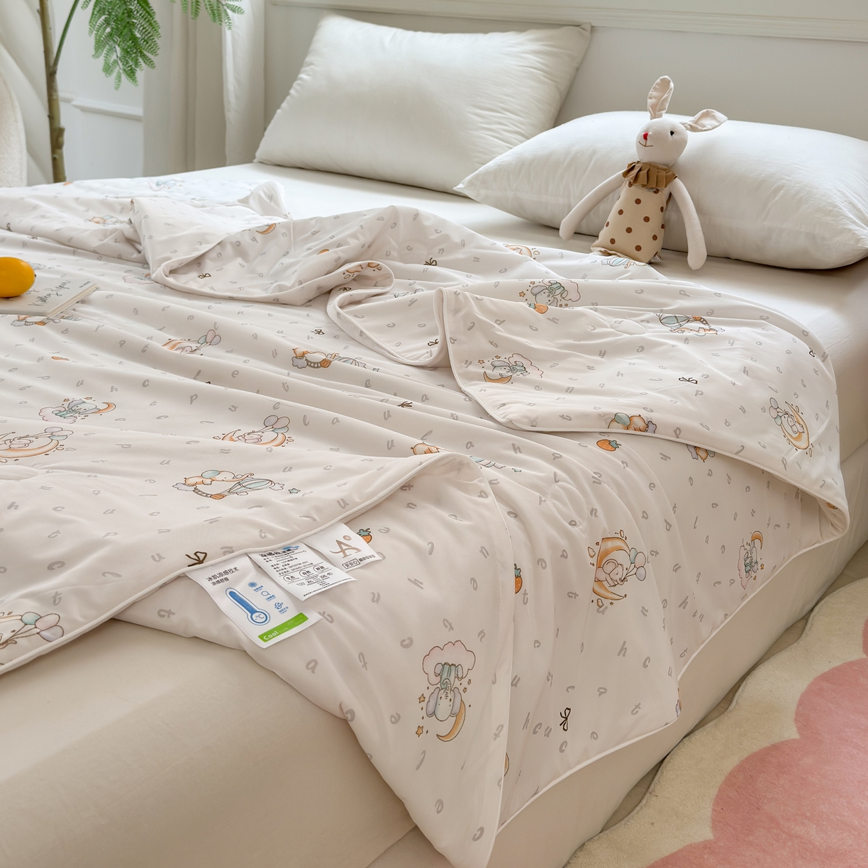 91家纺网 家纺一手货源 找家纺 雯雨家纺 2026新款A类凉感丝夏被夏凉被空调被 星月枕梦