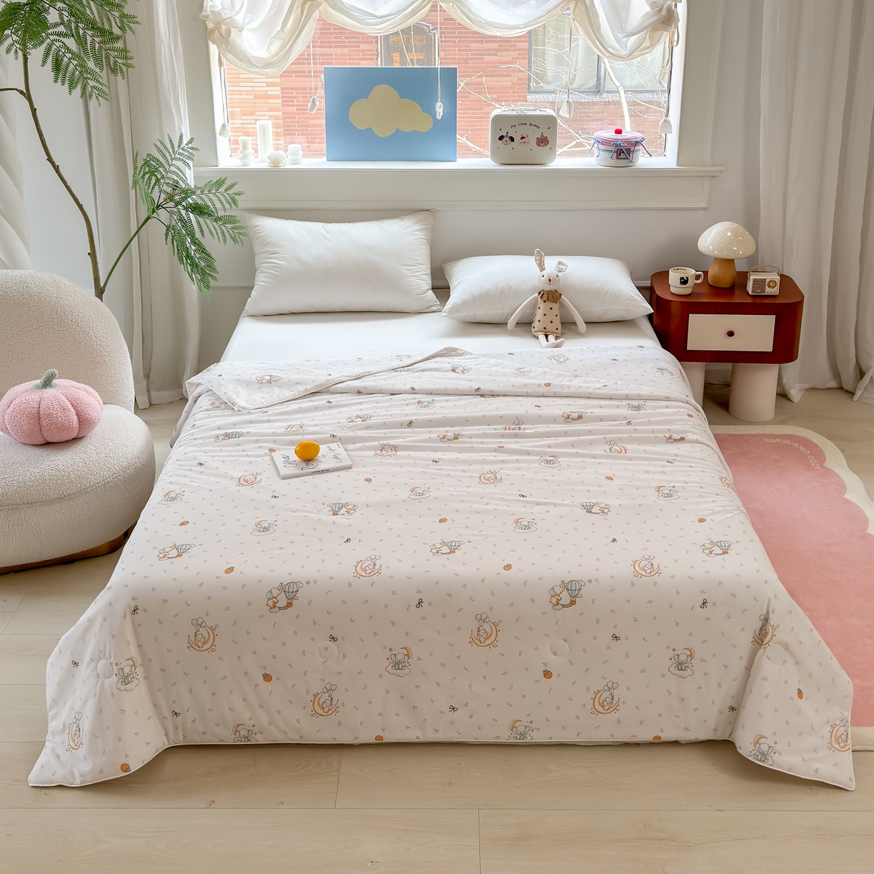 91家纺网 家纺一手货源 找家纺 雯雨家纺 2026新款A类凉感丝夏被夏凉被空调被 星月枕梦