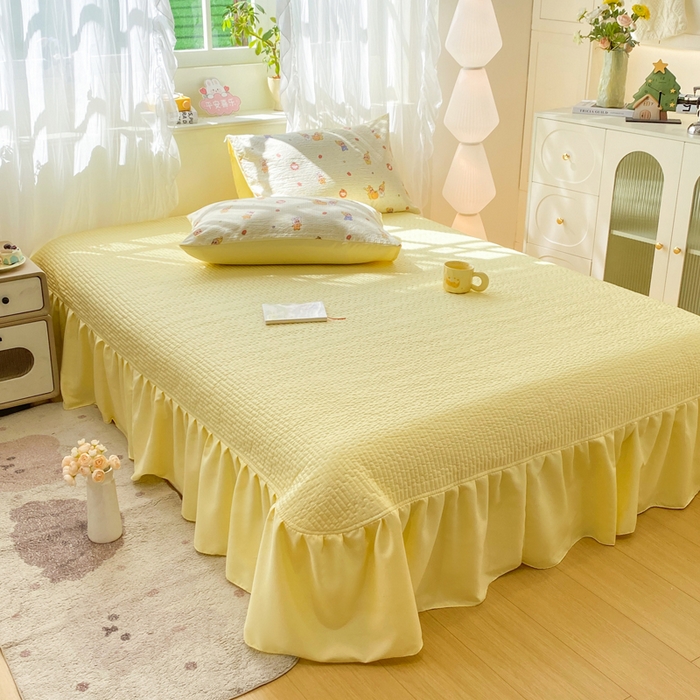 91家纺网 家纺一手货源 找家纺 优贝家纺 2026新款水洗棉古棉床盖四件套 星喵人