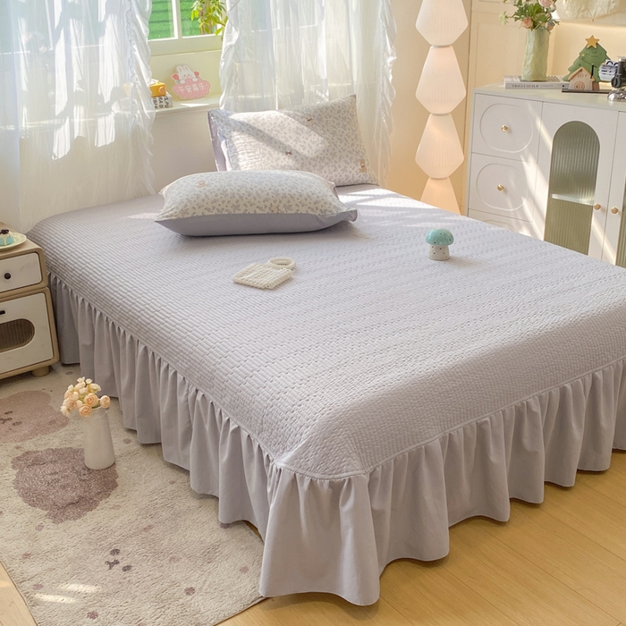 91家纺网 家纺一手货源 找家纺 优贝家纺 2026新款水洗棉古棉床盖四件套 星语