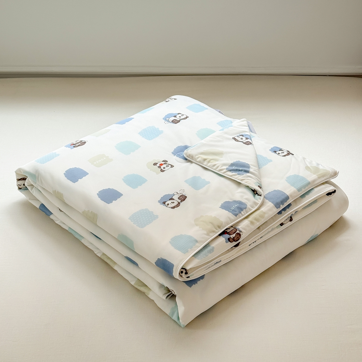 91家纺网 家纺一手货源 找家纺 雯雨家纺 2026新款A类凉感丝夏被夏凉被空调被 熊猫胖哒