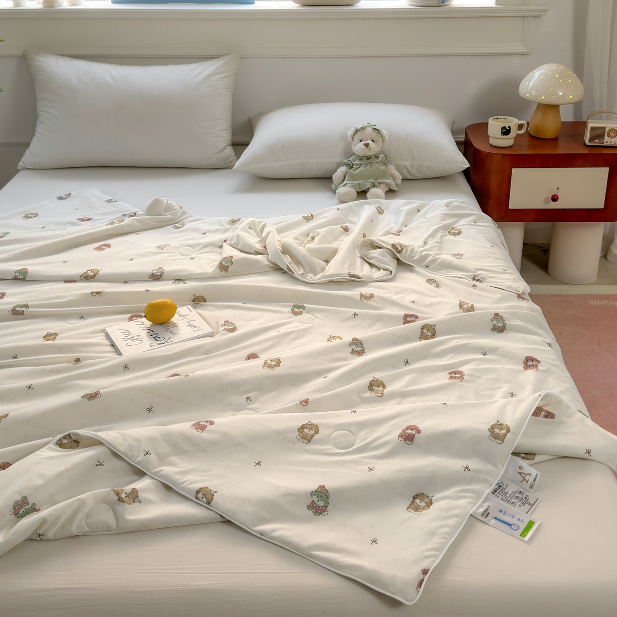 91家纺网 家纺一手货源 找家纺 雯雨家纺 2026新款A类凉感丝夏被夏凉被空调被 眼镜狗