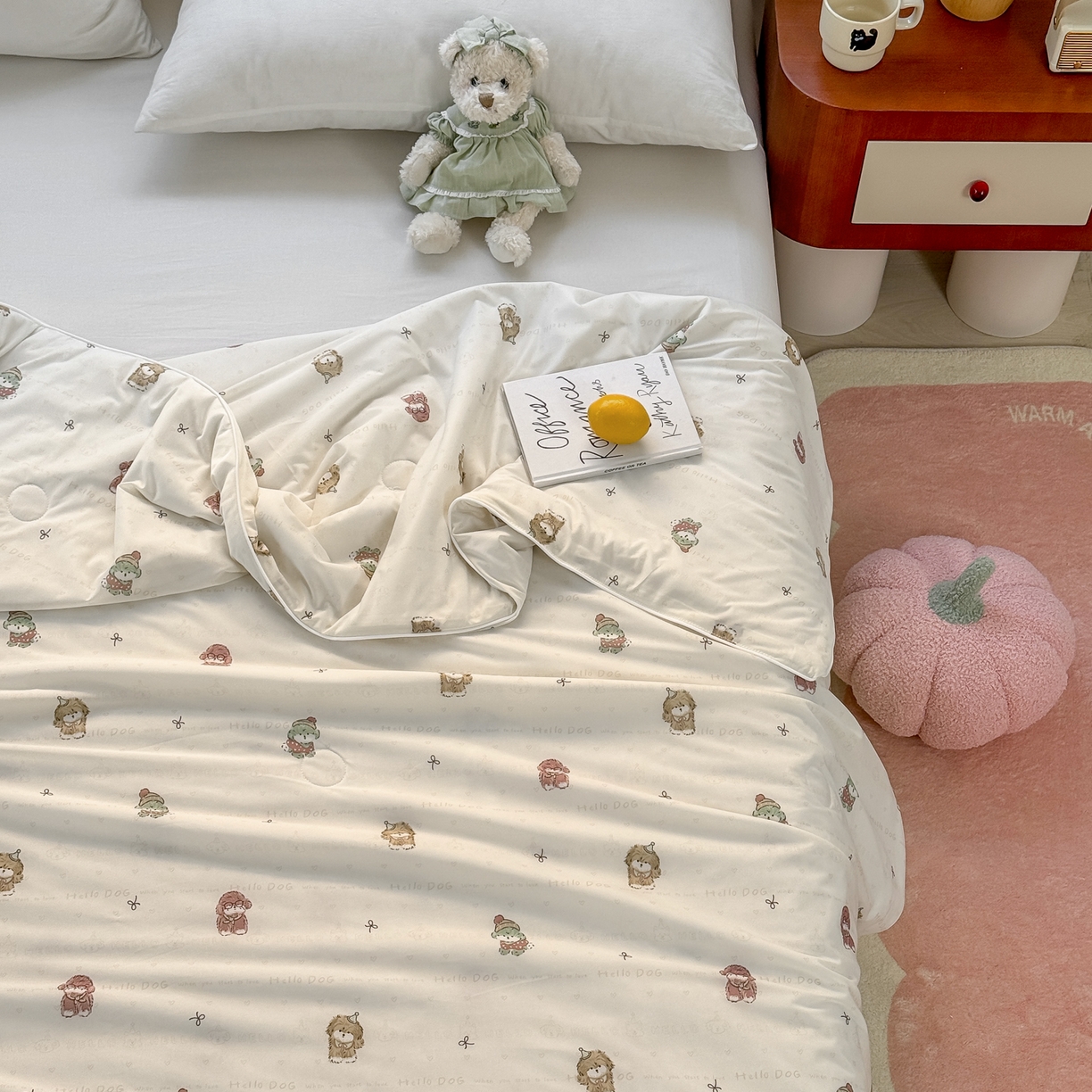 91家纺网 家纺一手货源 找家纺 雯雨家纺 2026新款A类凉感丝夏被夏凉被空调被 眼镜狗