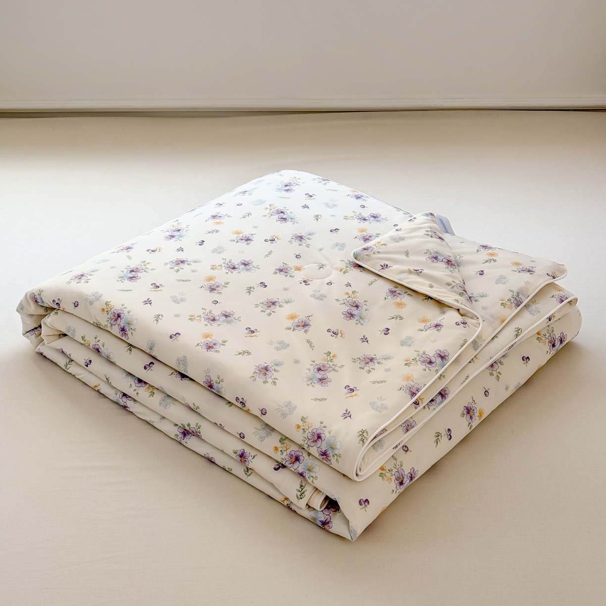 91家纺网 家纺一手货源 找家纺 雯雨家纺 2026新款A类凉感丝夏被夏凉被空调被 紫雾蔷薇