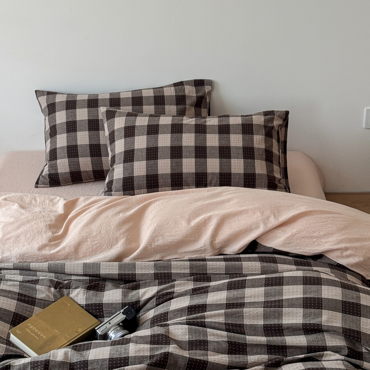 91家纺网 家纺一手货源 找家纺 （总）艾沁家纺 2026新款复古风全棉色织水洗提花四件套