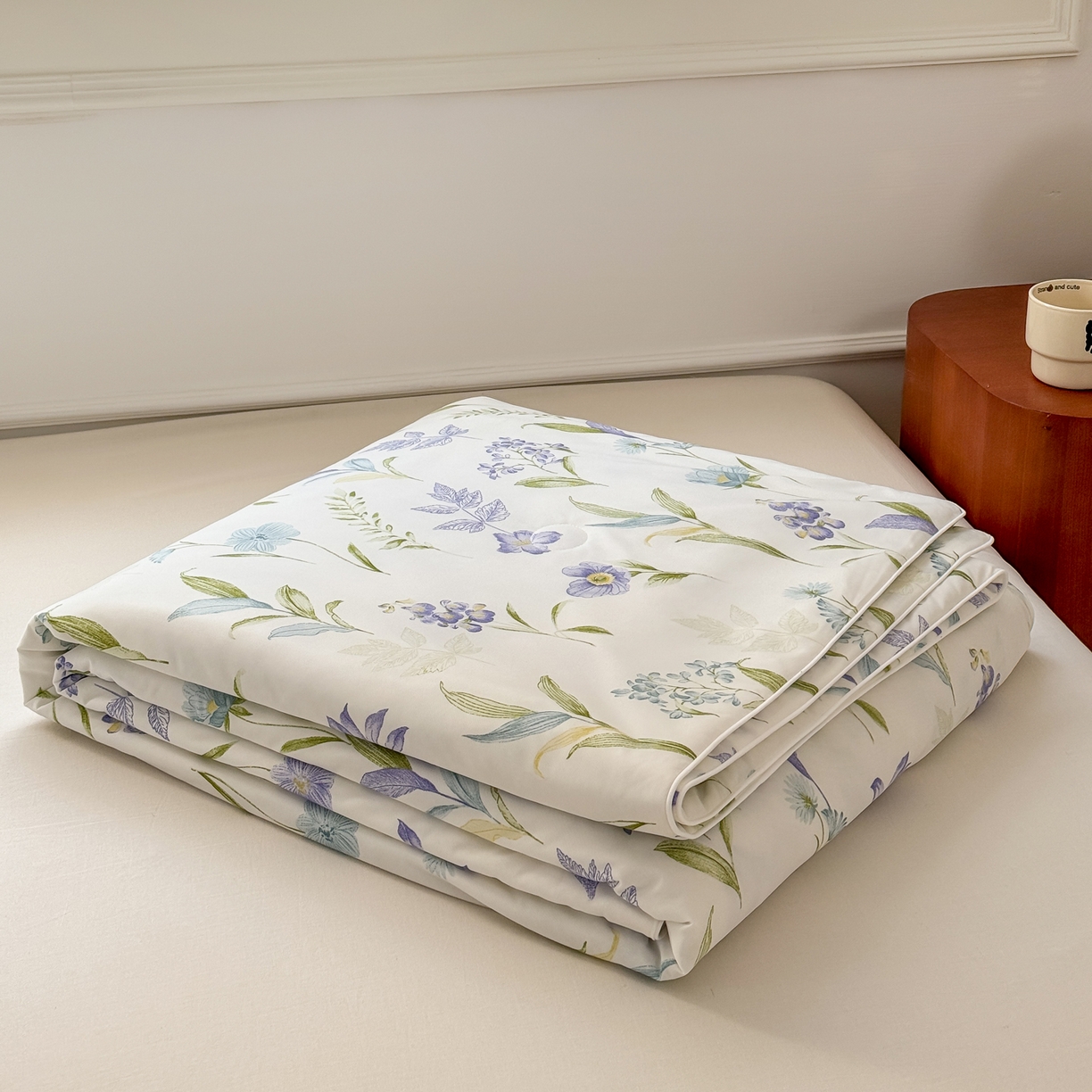 91家纺网 家纺一手货源 找家纺 雯雨家纺 2026新款A类凉感丝夏被夏凉被空调被 紫韵