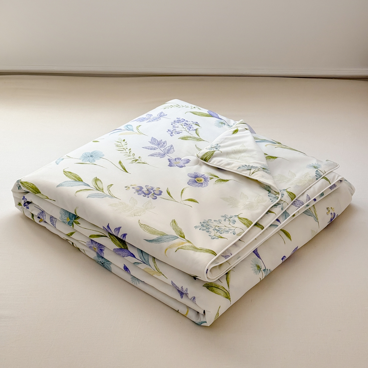 91家纺网 家纺一手货源 找家纺 雯雨家纺 2026新款A类凉感丝夏被夏凉被空调被 紫韵