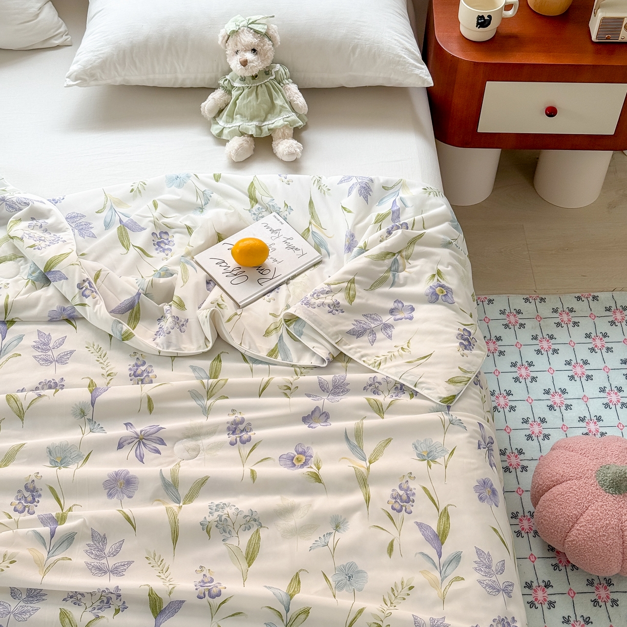 91家纺网 家纺一手货源 找家纺 雯雨家纺 2026新款A类凉感丝夏被夏凉被空调被 紫韵