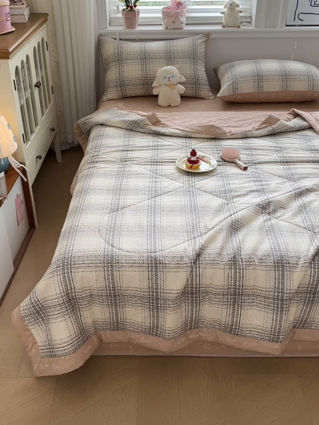 91家纺网 家纺一手货源 找家纺 （总）棉森家纺 2026春夏新款全棉纯棉棉花夏被夏凉被空调被-风格二