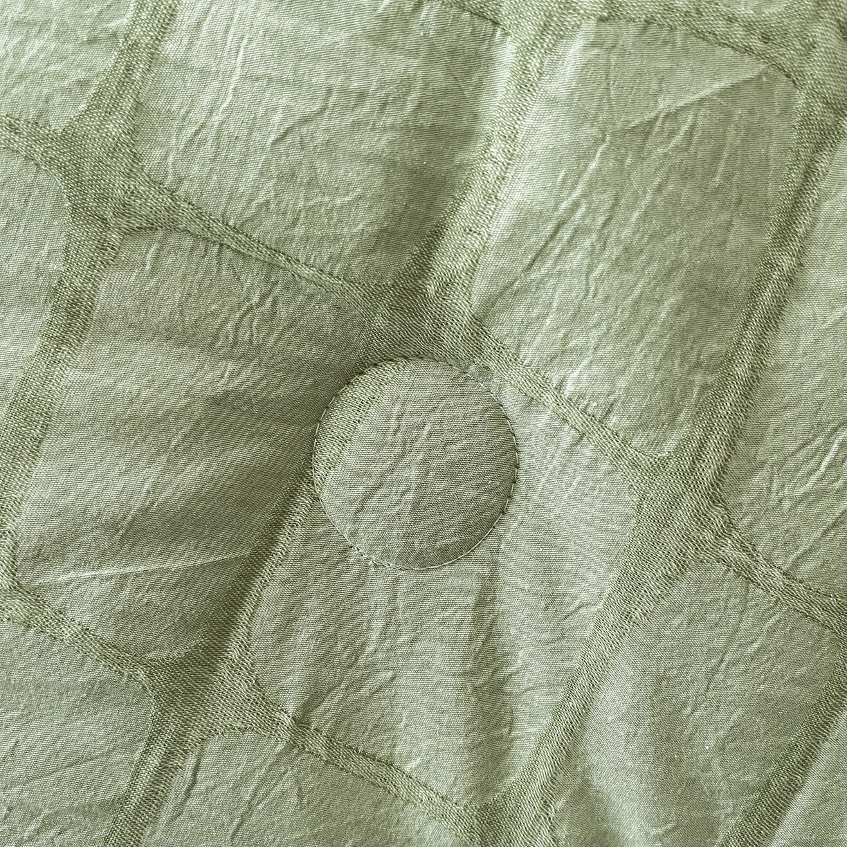 91家纺网 家纺一手货源 找家纺 吾秀家居 2026新款全棉纯棉大提花新疆棉花夏被夏凉被空调被四件套-石纹 石纹-浅绿