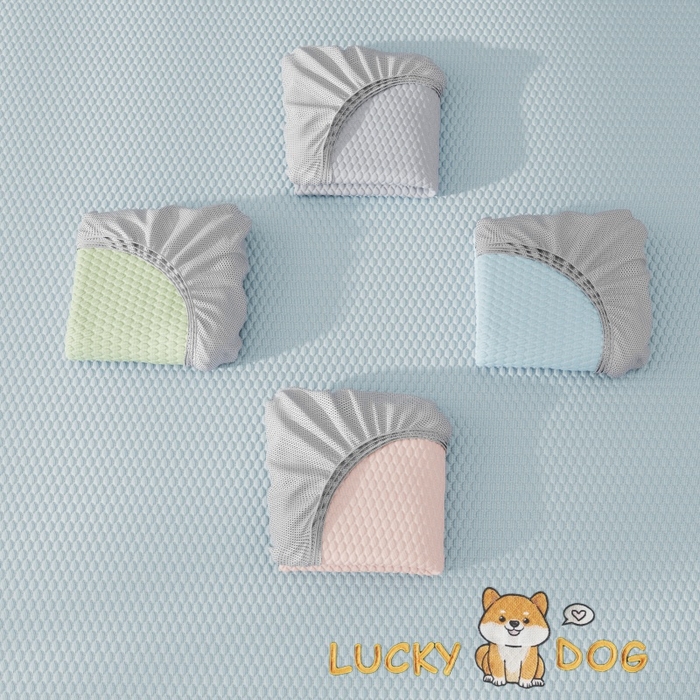 91家纺网 家纺一手货源 找家纺 （总）好福居 2026新款PE冰豆豆席-床笠款-床席款凉席三件套