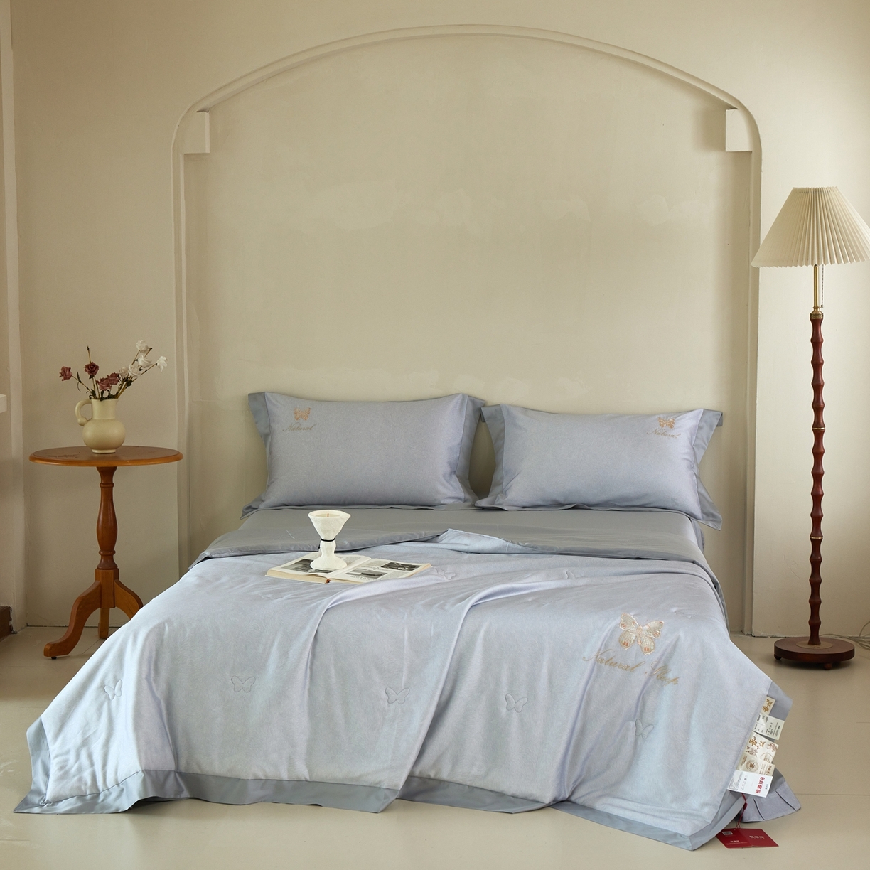 91家纺网 家纺一手货源 找家纺 （总）栩裕纺织 2026新款夏被四件套-琉光