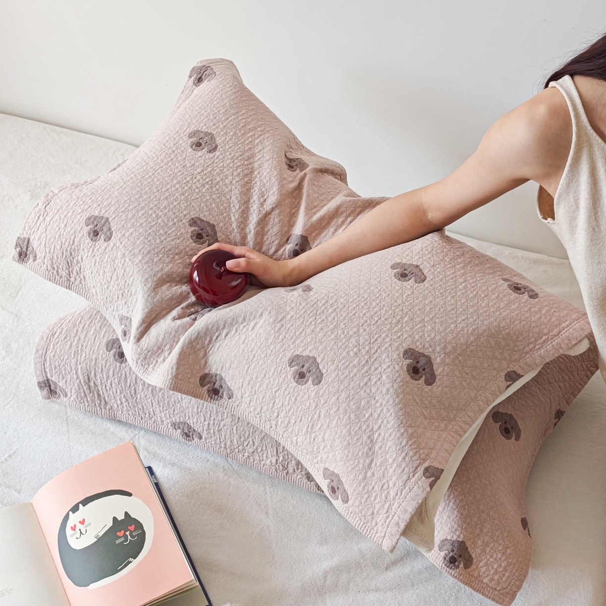 91家纺网 家纺一手货源 找家纺 （总）沐瑟家纺 2026新款卡通小清新枕巾