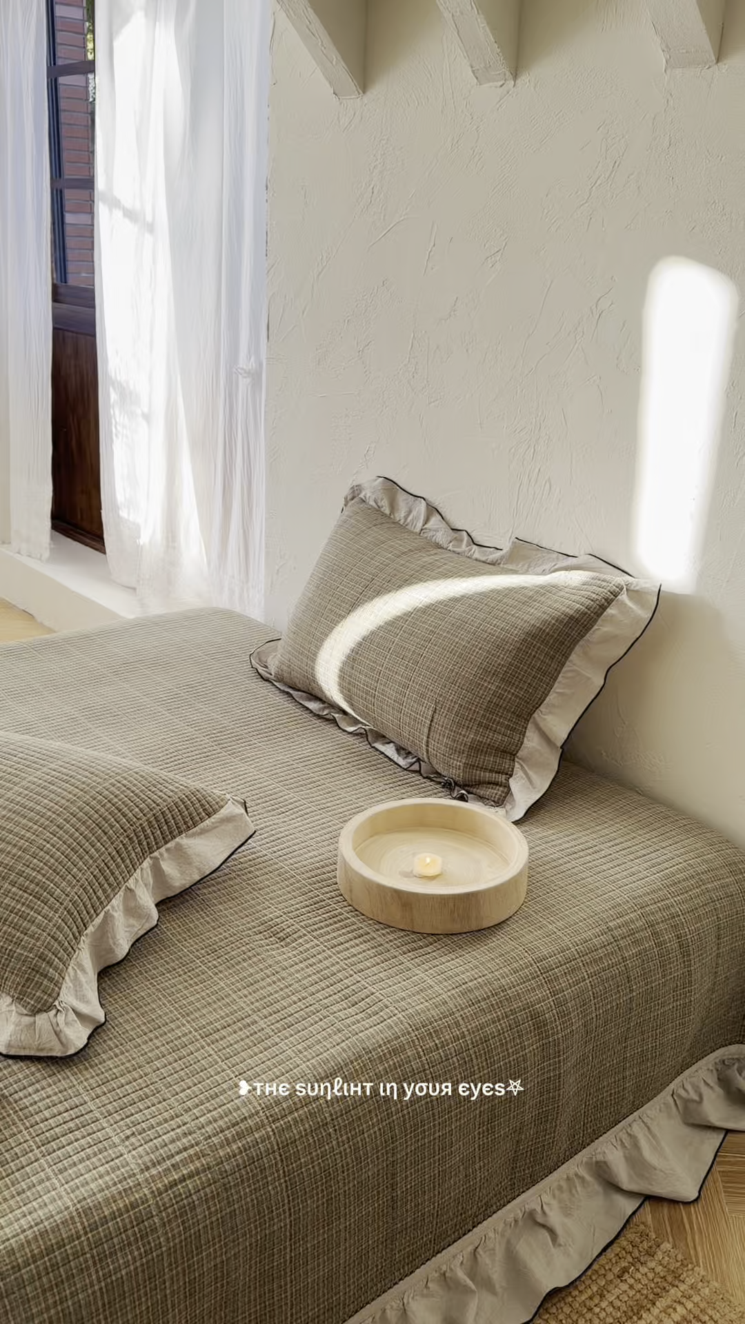 91家纺网 家纺一手货源 找家纺 欣宜家纺 2026新款全棉色织水洗棉床盖三件套 墨禾绿格