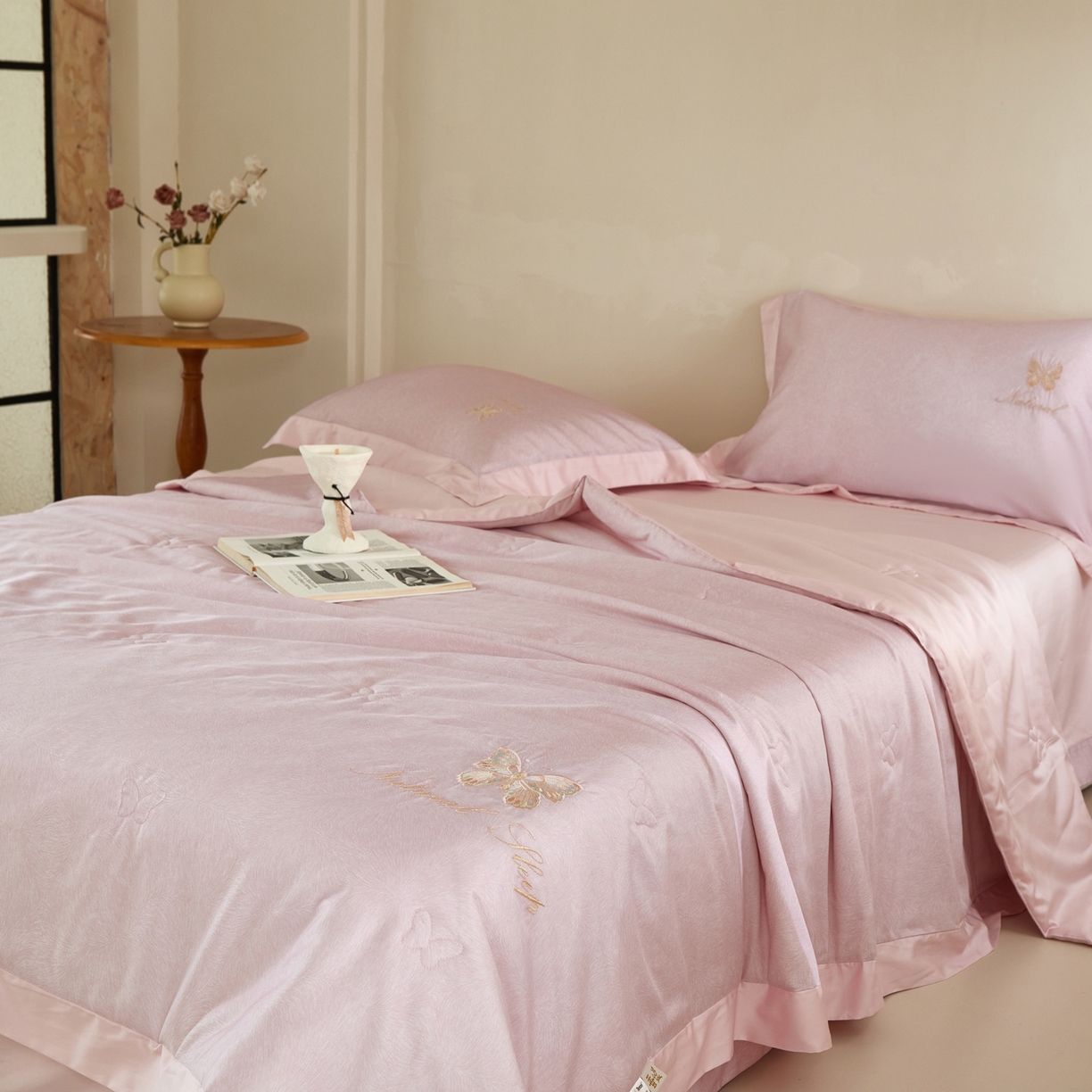 91家纺网 家纺一手货源 找家纺 （总）栩裕纺织 2026新款夏被四件套-琉光