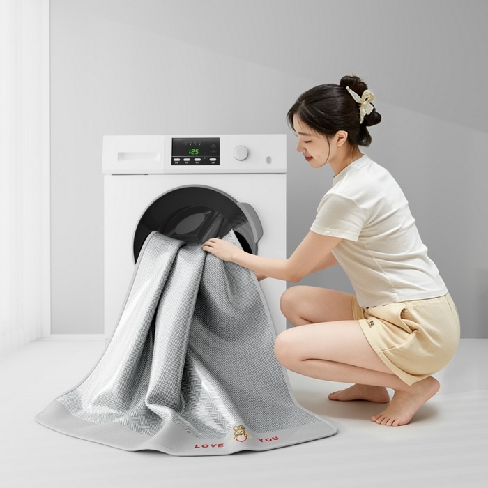 91家纺网 家纺一手货源 找家纺 好福居 2026新款凉感床笠款冰丝席凉席-萌宠布布 萌宠布布-灰