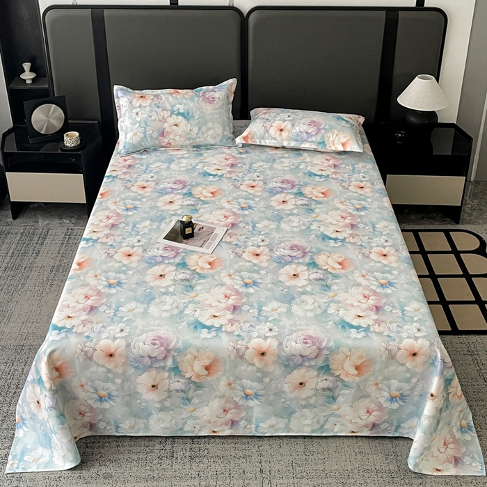 粉黛 2026新款老粗布凉席三件套 清风细雨