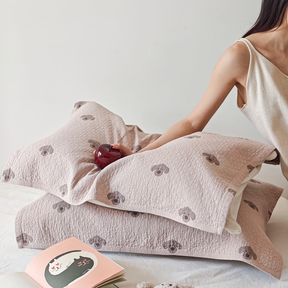 91家纺网 家纺一手货源 找家纺 （总）沐瑟家纺 2026新款卡通小清新枕巾