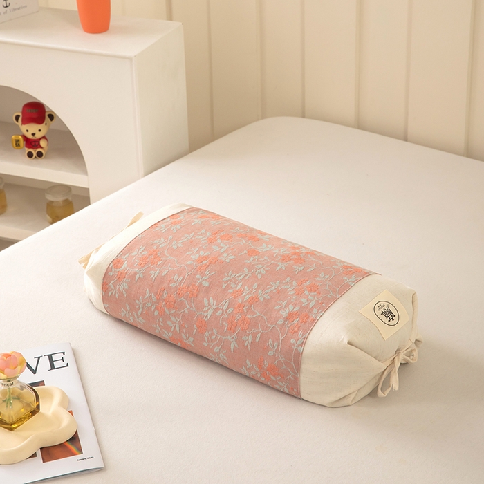 91家纺网 家纺一手货源 找家纺 枕之坊 2026新款棉麻国风荞麦枕 国风棉麻黄色