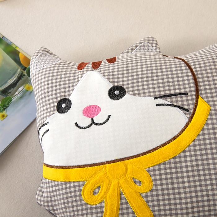 91家纺网 家纺一手货源 找家纺 （总）枕之坊 2026新款全棉卡通猫咪荞麦枕