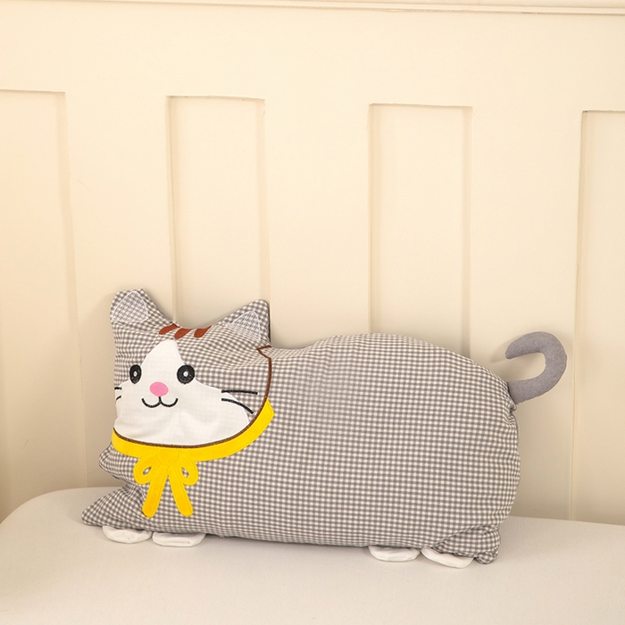 91家纺网 家纺一手货源 找家纺 （总）枕之坊 2026新款全棉卡通猫咪荞麦枕