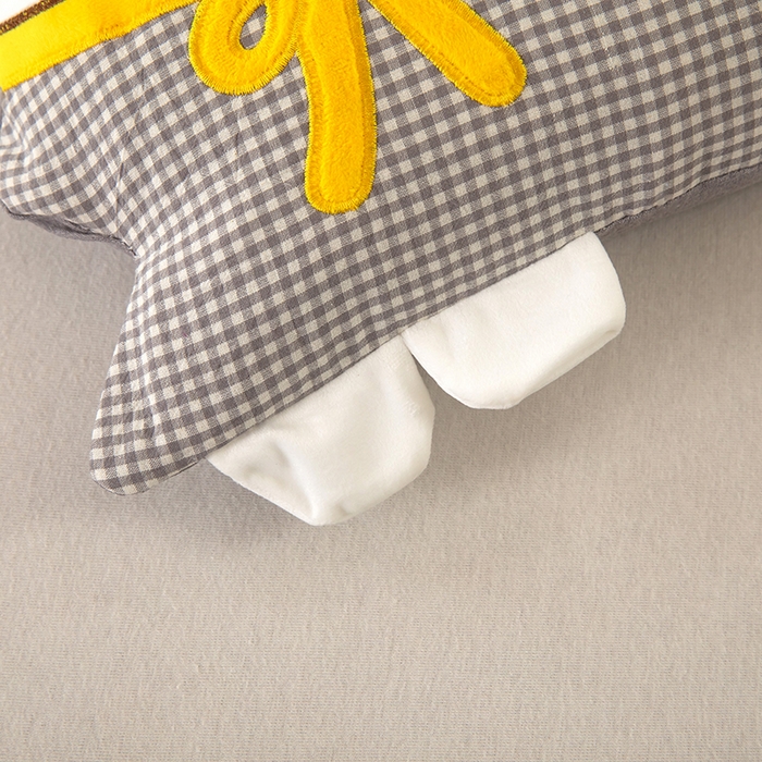 91家纺网 家纺一手货源 找家纺 枕之坊 2026新款全棉卡通猫咪荞麦枕 卡通猫咪-黄色