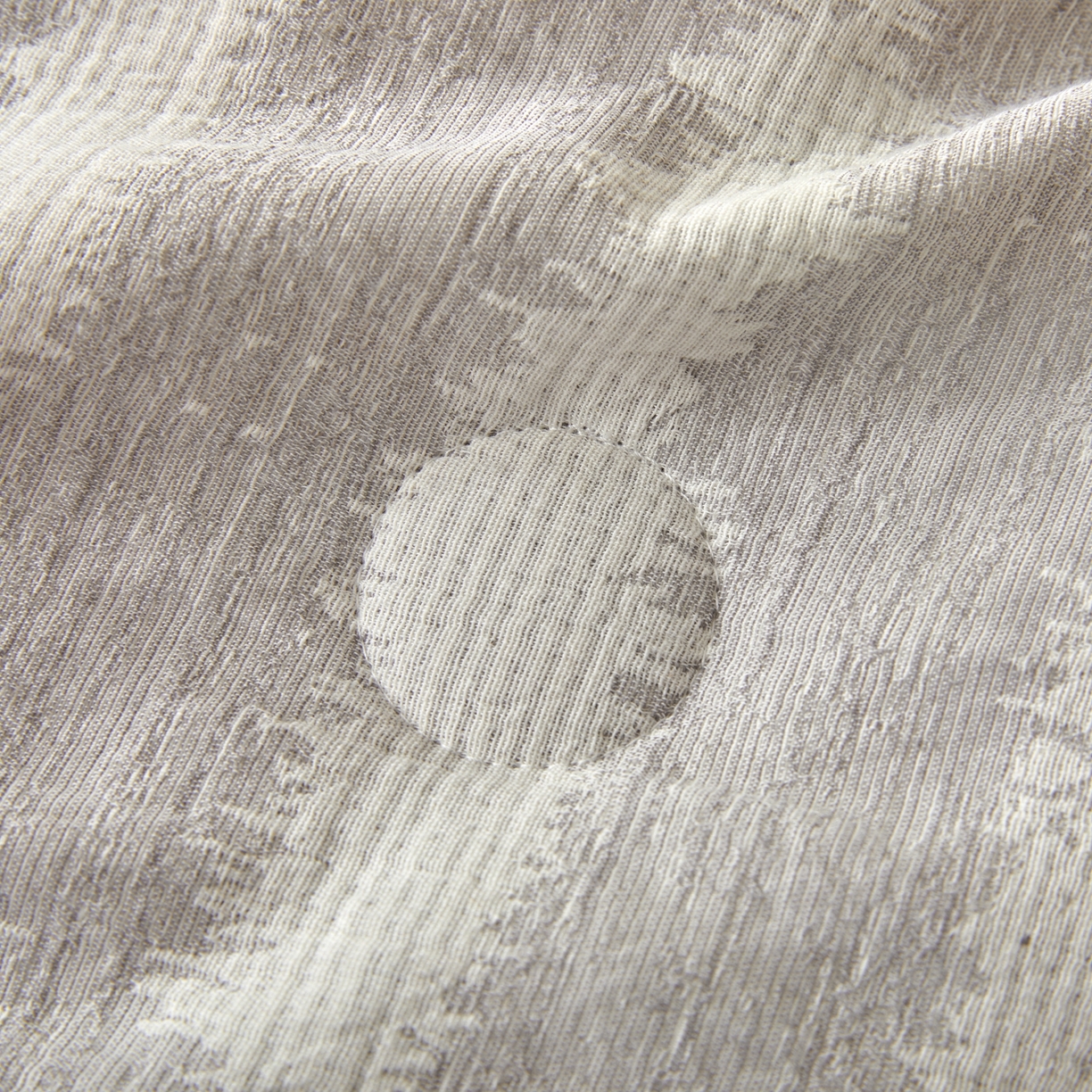 91家纺网 家纺一手货源 找家纺 绒城 2026新款全棉纯棉大提花新疆棉花夏被夏凉被空调被四件套-律动 律动-浅灰