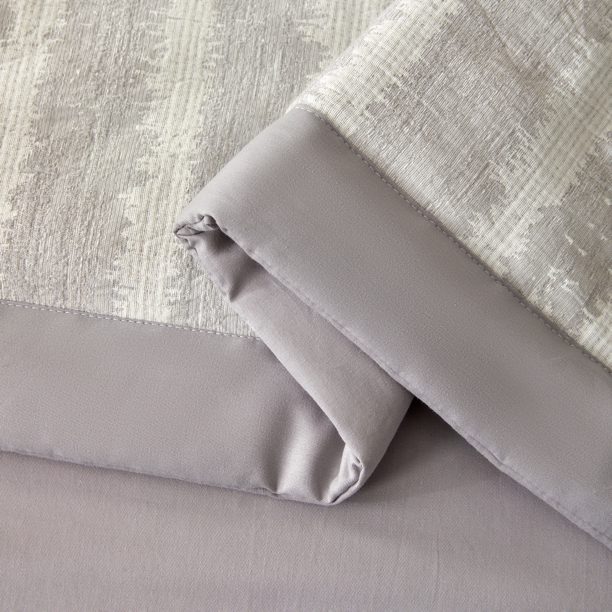 91家纺网 家纺一手货源 找家纺 绒城 2026新款全棉纯棉大提花新疆棉花夏被夏凉被空调被四件套-律动 律动-浅灰