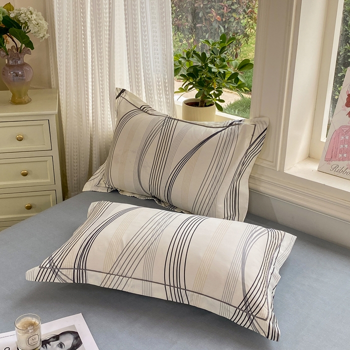 91家纺网 家纺一手货源 找家纺 凌鼎 2026新款多规格掉边全棉印花四件套 莱茵河