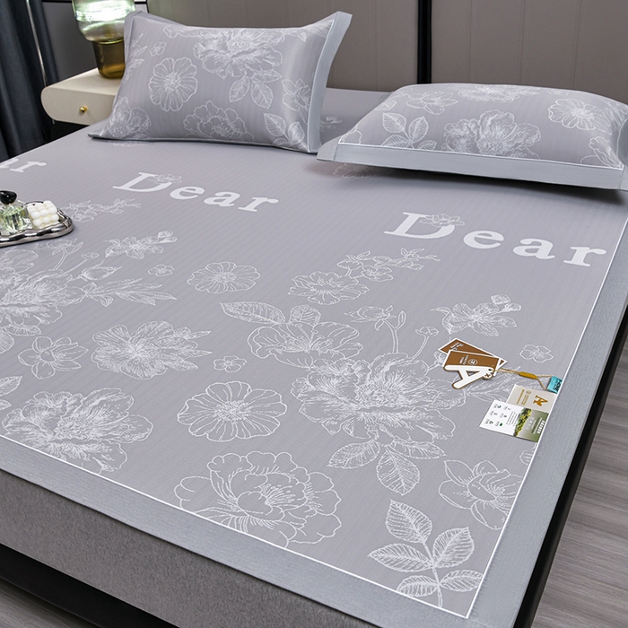 91家纺网 家纺一手货源 找家纺 （总）小牛席业 2026新款【实拍风格】PE凉感-轻奢赫本提花冰丝席系列凉席藤席冰藤席冰丝席竹席