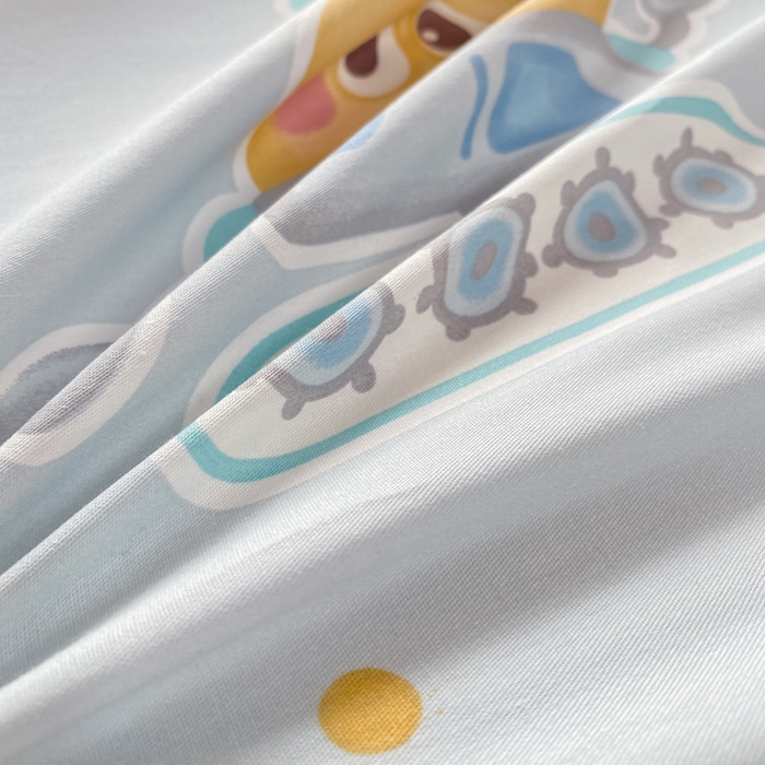 91家纺网 家纺一手货源 找家纺 凌鼎 2026新款多规格掉边全棉印花四件套 萌趣机甲