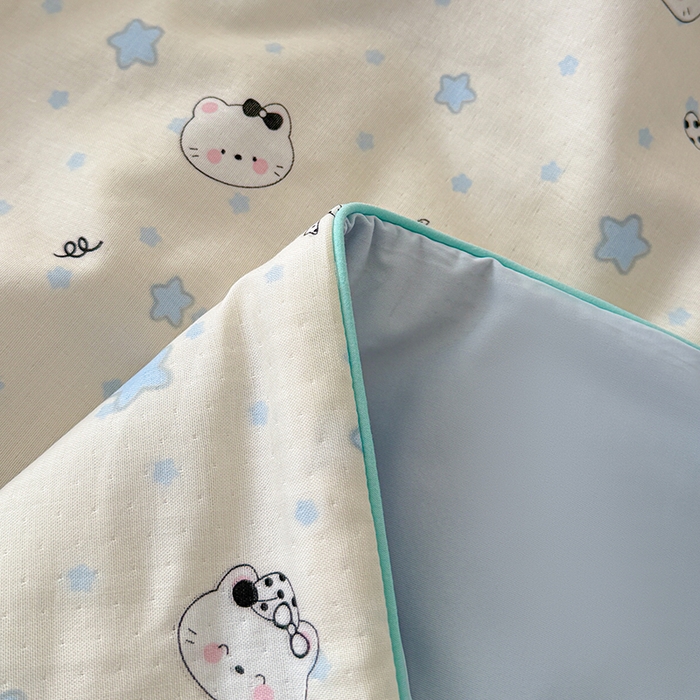 91家纺网 家纺一手货源 找家纺 HL原创 2026新款全棉双层纱小冰皮冰纱双感夏被夏凉被空调被 星空