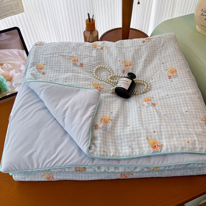 HL原创 2026新款全棉双层纱小冰皮冰纱双感夏被夏凉被空调被 童话故事