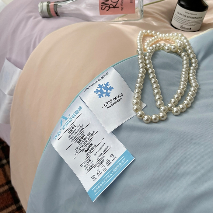 91家纺网 家纺一手货源 找家纺 HL原创 2026新款全棉双层纱小冰皮冰纱双感夏被夏凉被空调被 梨禾小姐