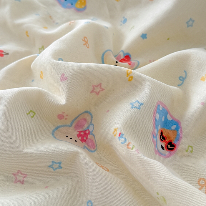 91家纺网 家纺一手货源 找家纺 HL原创 2026新款全棉双层纱小冰皮冰纱双感夏被夏凉被空调被 童话镇