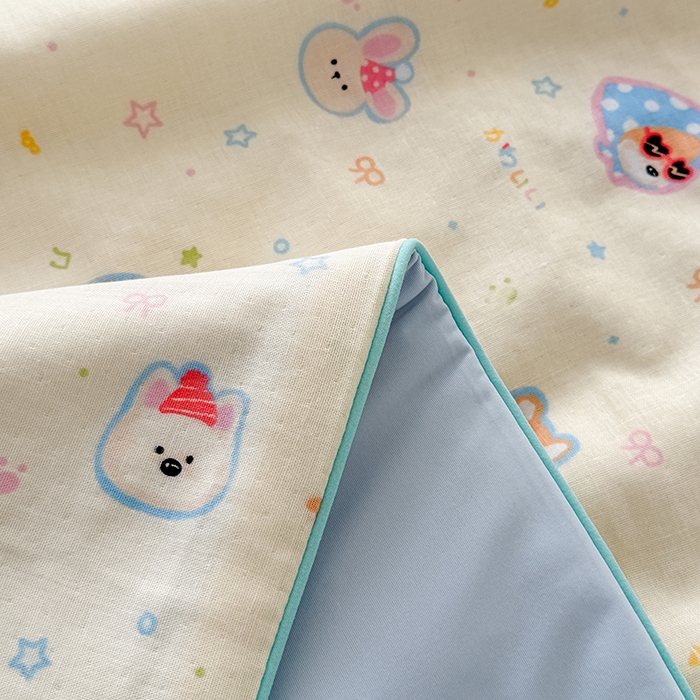 91家纺网 家纺一手货源 找家纺 HL原创 2026新款全棉双层纱小冰皮冰纱双感夏被夏凉被空调被 童话镇