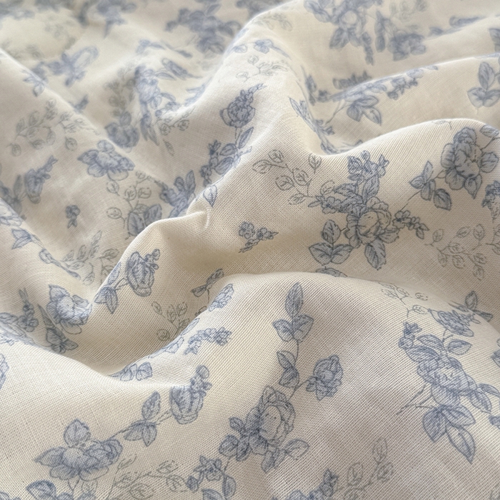 91家纺网 家纺一手货源 找家纺 HL原创 2026新款全棉双层纱小冰皮冰纱双感夏被夏凉被空调被 蔷薇