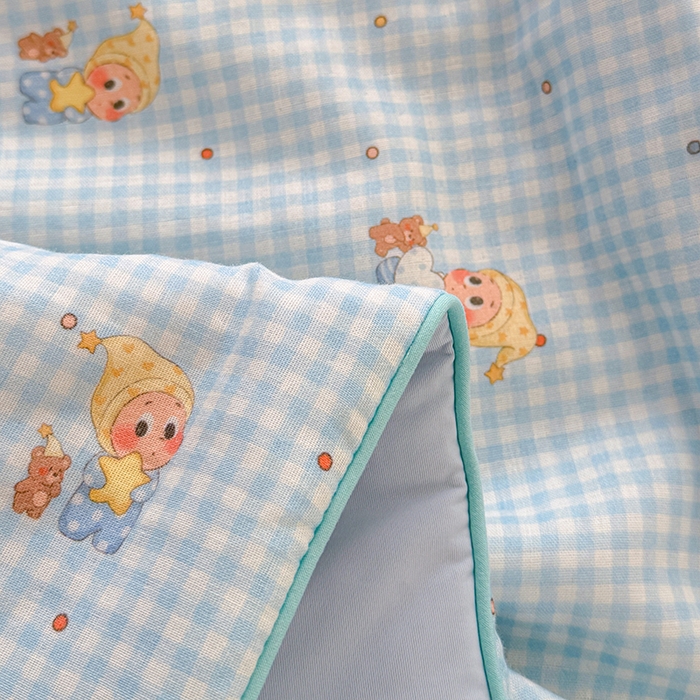 91家纺网 家纺一手货源 找家纺 HL原创 2026新款全棉双层纱小冰皮冰纱双感夏被夏凉被空调被 童话故事