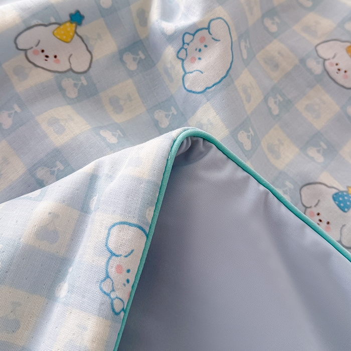 91家纺网 家纺一手货源 找家纺 HL原创 2026新款全棉双层纱小冰皮冰纱双感夏被夏凉被空调被 清爽夏日