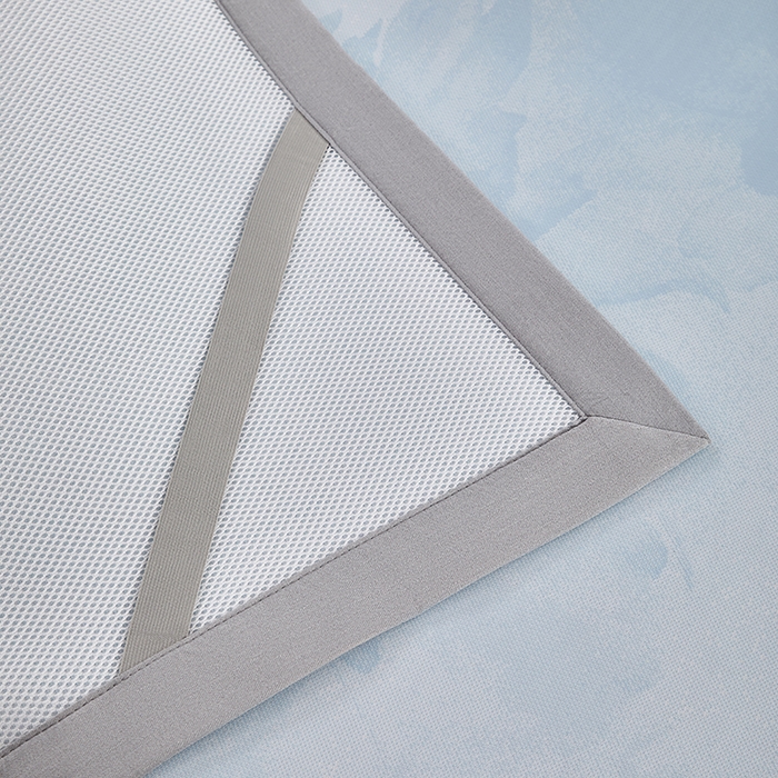 91家纺网 家纺一手货源 找家纺 小牛席业 2026新款牡丹琉璃冷感冰丝席凉席藤席冰藤席冰丝席竹席乳胶席凉豆豆席 浅蓝