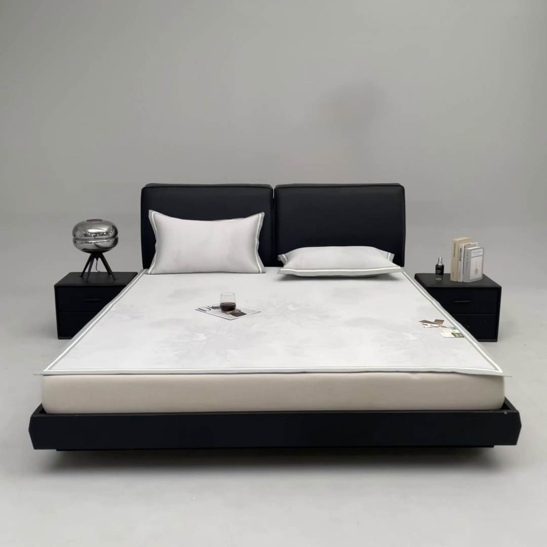 91家纺网 家纺一手货源 找家纺 小牛席业 2026新款牡丹琉璃冷感冰丝席凉席藤席冰藤席冰丝席竹席乳胶席凉豆豆席 浅紫