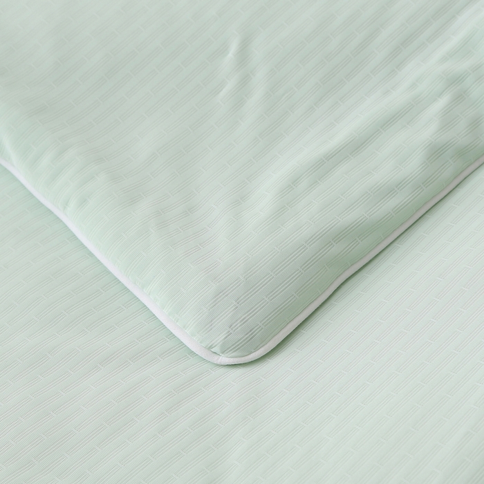 91家纺网 家纺一手货源 找家纺 天之悦家纺 2026热款针织提花夏被夏凉被空调被 果绿色