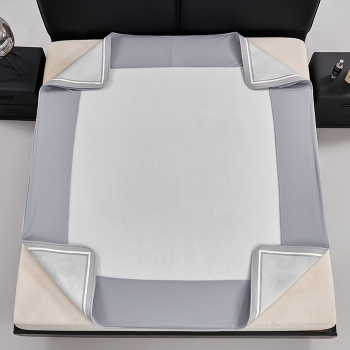 91家纺网 家纺一手货源 找家纺 小牛席业 2026新款牡丹琉璃冷感冰丝席（床笠款）凉席藤席冰藤席冰丝席竹席乳胶席凉豆豆席 灰绿