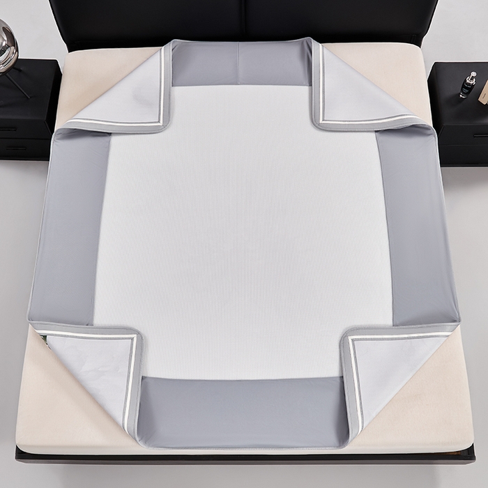 91家纺网 家纺一手货源 找家纺 小牛席业 2026新款牡丹琉璃冷感冰丝席（床笠款）凉席藤席冰藤席冰丝席竹席乳胶席凉豆豆席 浅紫