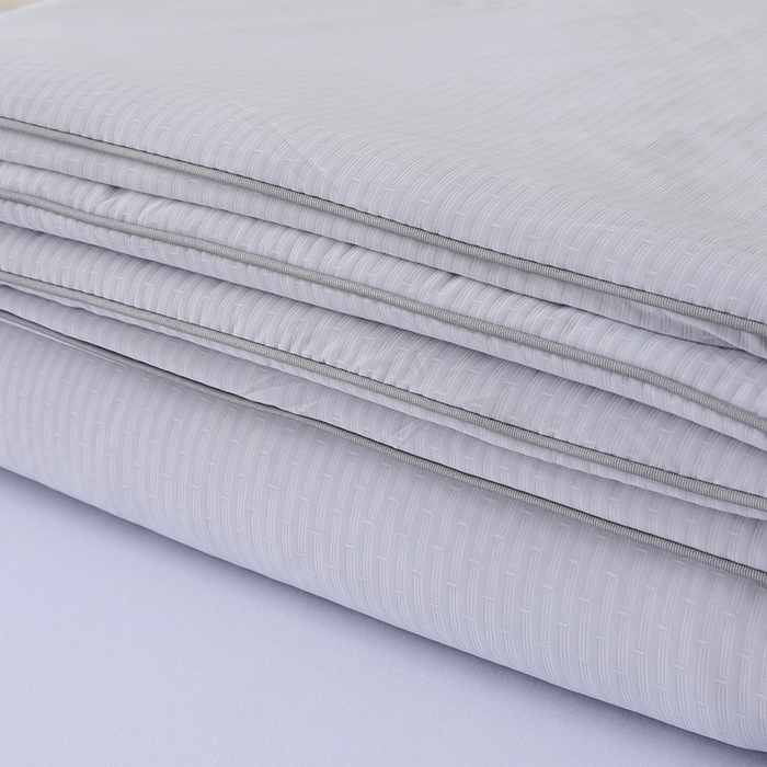 91家纺网 家纺一手货源 找家纺 天之悦家纺 2026热款针织提花夏被夏凉被空调被 灰色