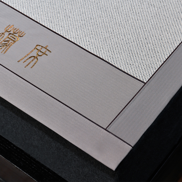 91家纺网 家纺一手货源 找家纺 小牛席业 2026新款柠檬清香冰藤席 柠檬清香席-冰藤银灰