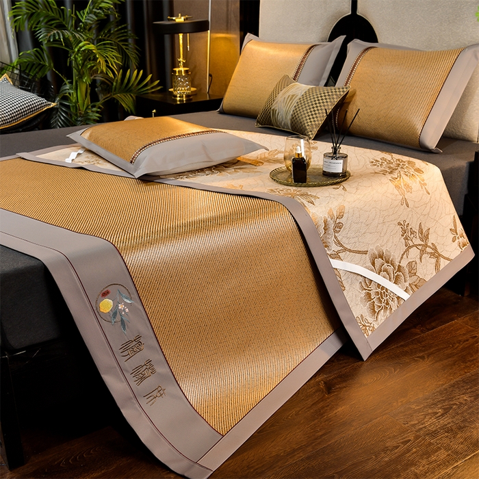 91家纺网 家纺一手货源 找家纺 （总）小牛席业 2026新款柠檬清香冰藤席